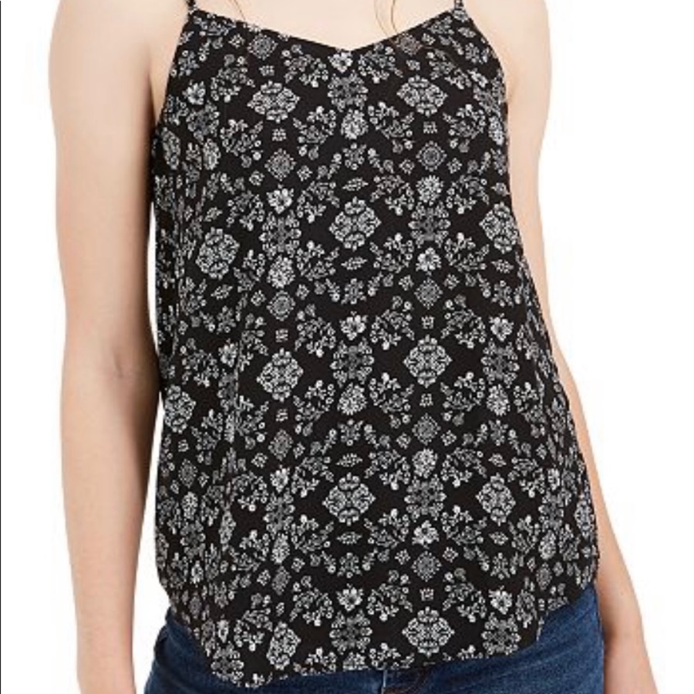 Pink Rose Junior Tile Print Cami